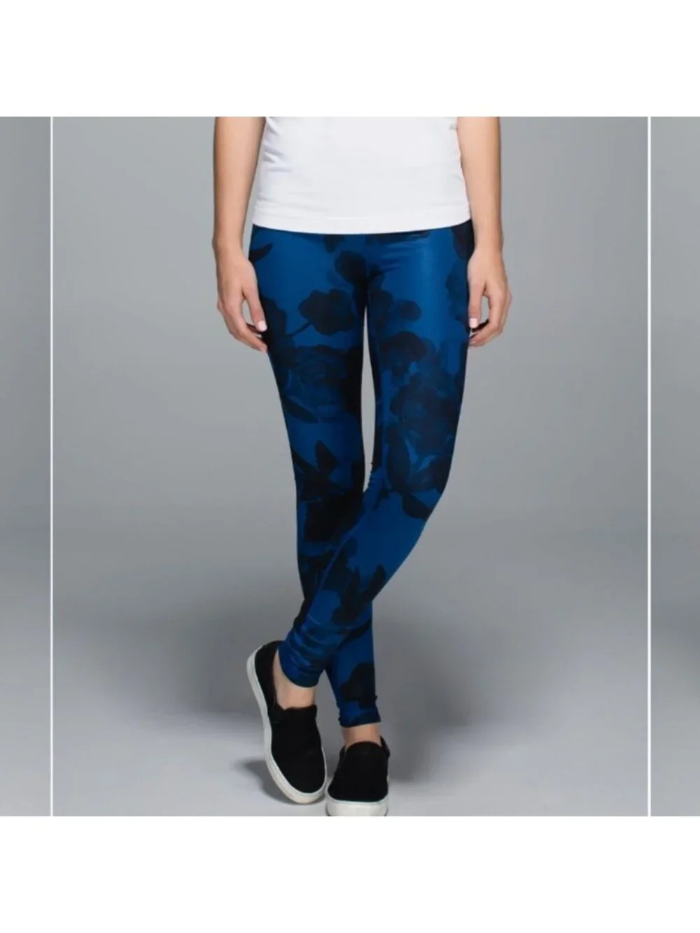 Lululemon Wunder Under Pant *Full-On Luxtreme Jumbo Inky Floral Black Inkwell